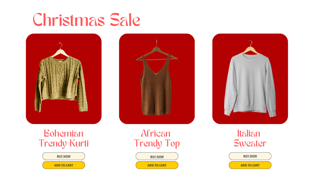 Christmas Theme Product Page for Shopify