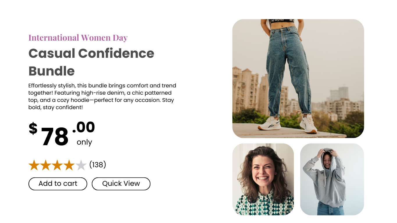 Women's Day Landing Page Template – IWD Bundles