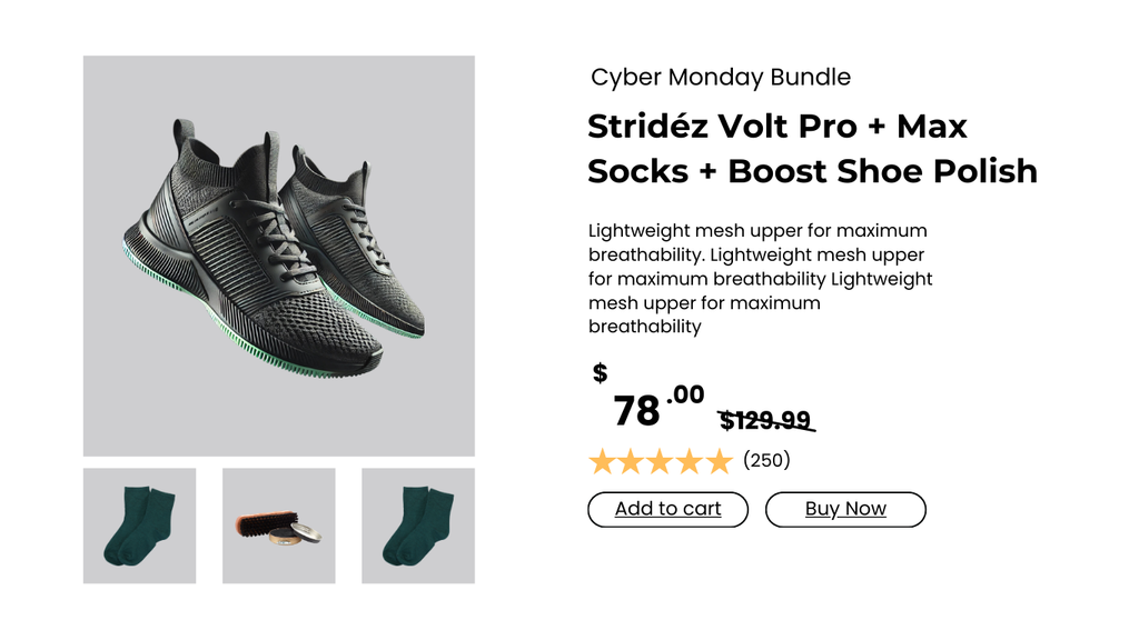 Cyber Monday Sneakers Page Template for Shopify