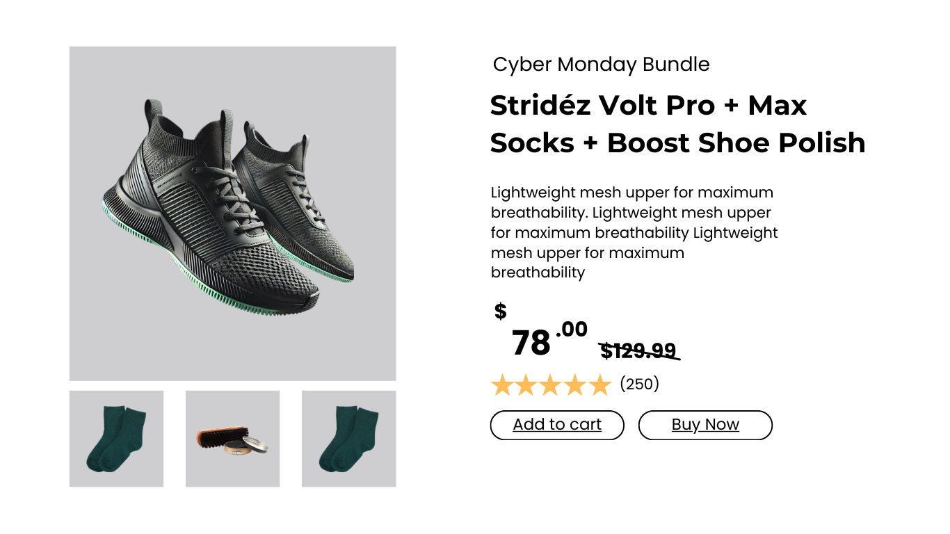 Cyber Monday Sneakers Page Template for Shopify