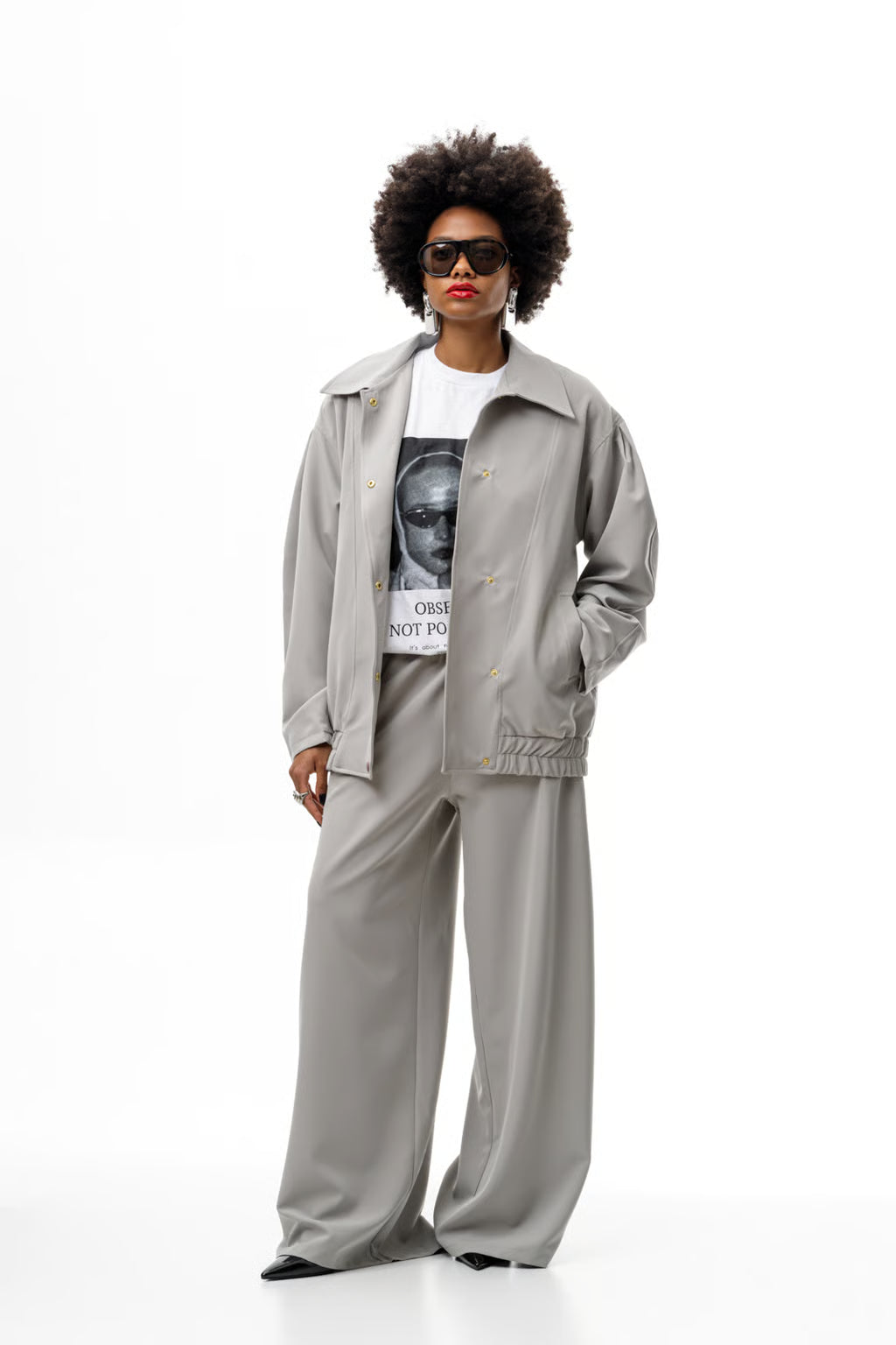 SIA Grey Relaxed Fit Pants