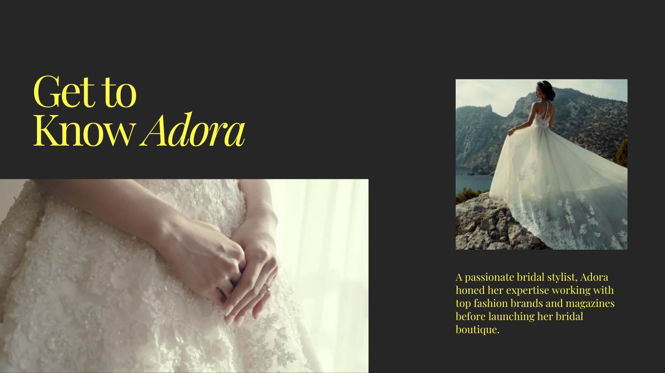 Chic Bridal Dress Interactive Store Template