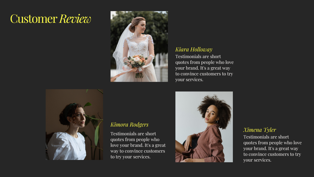 Chic Bridal Dress Interactive Store Template