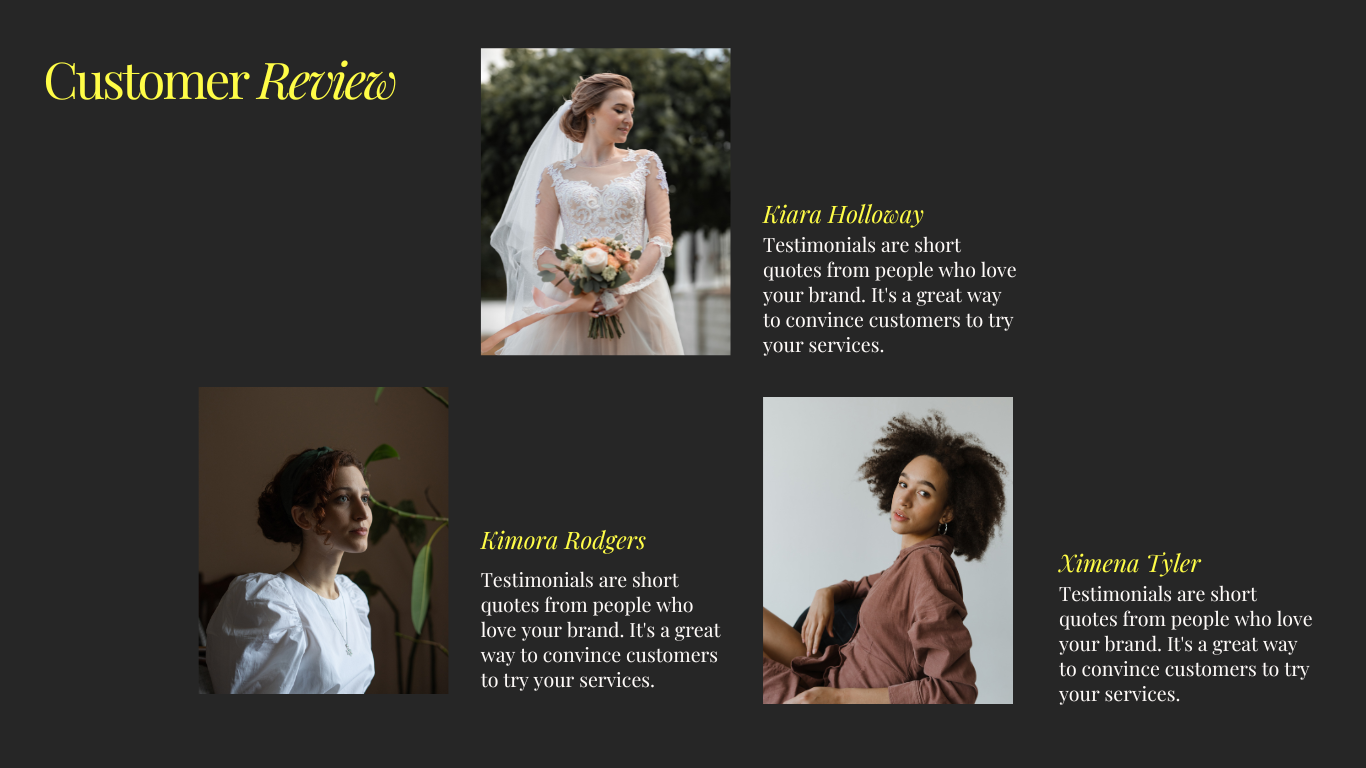Chic Bridal Dress Interactive Store Template