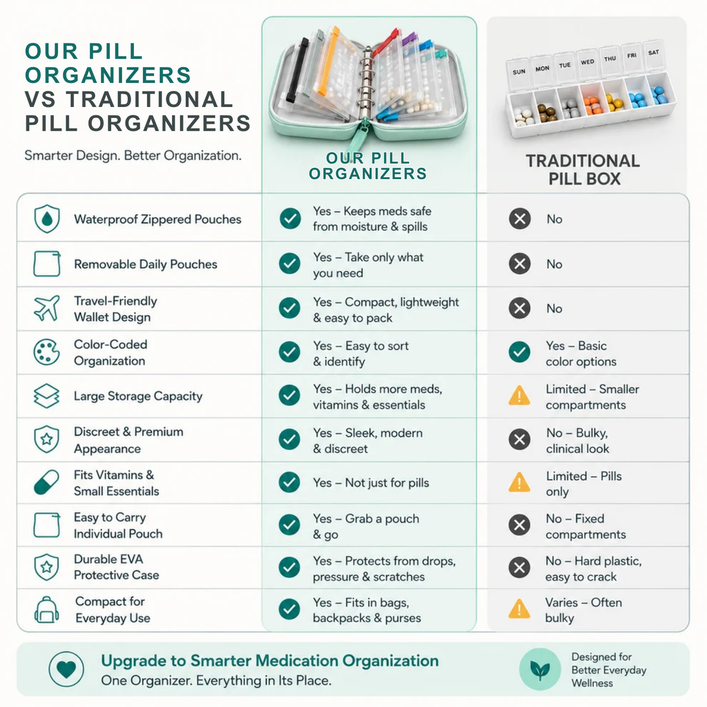Travel Medicine Organizer Kit