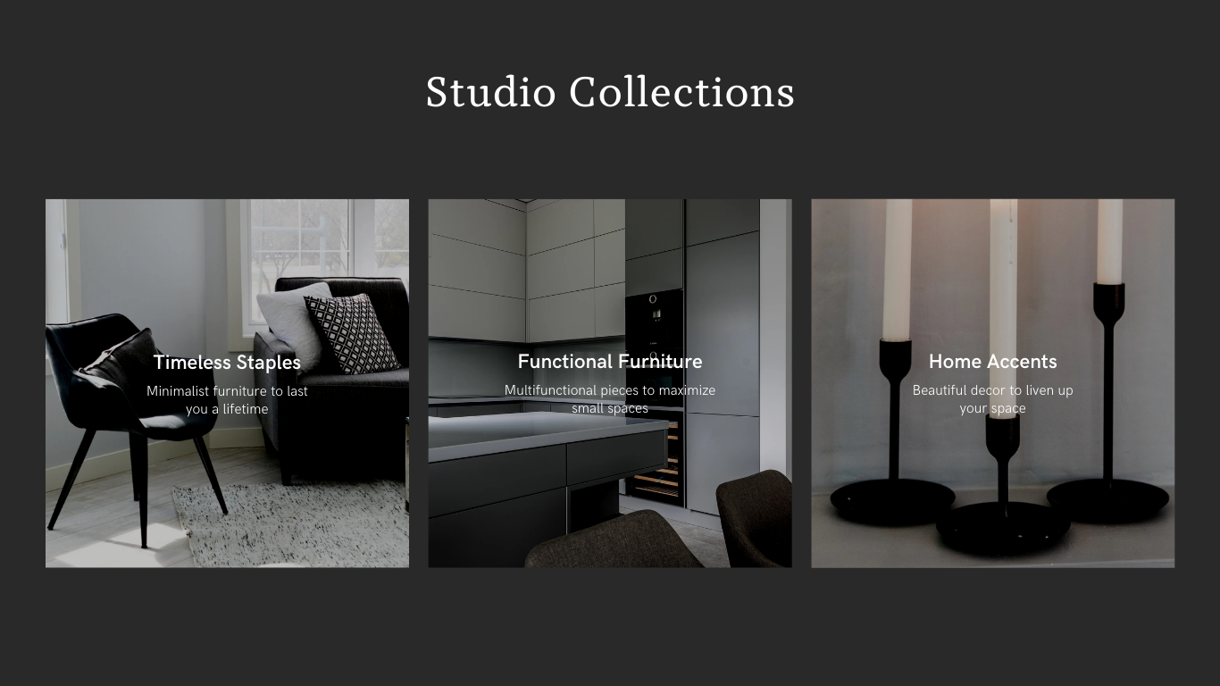 Interior & Decor Website Template in Photographic Style