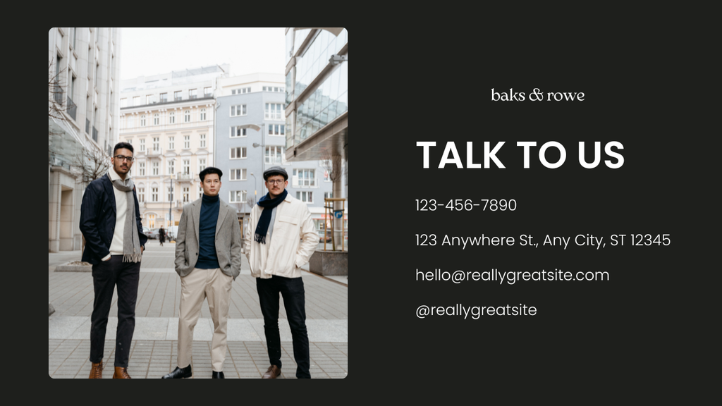 Baks & Rowe – Men's Clothing Brand Shopify Template