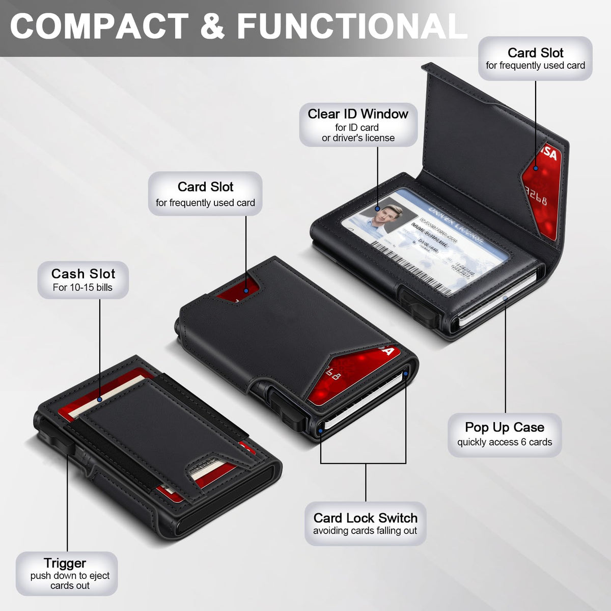Men's RFID Wallet with ID Slot