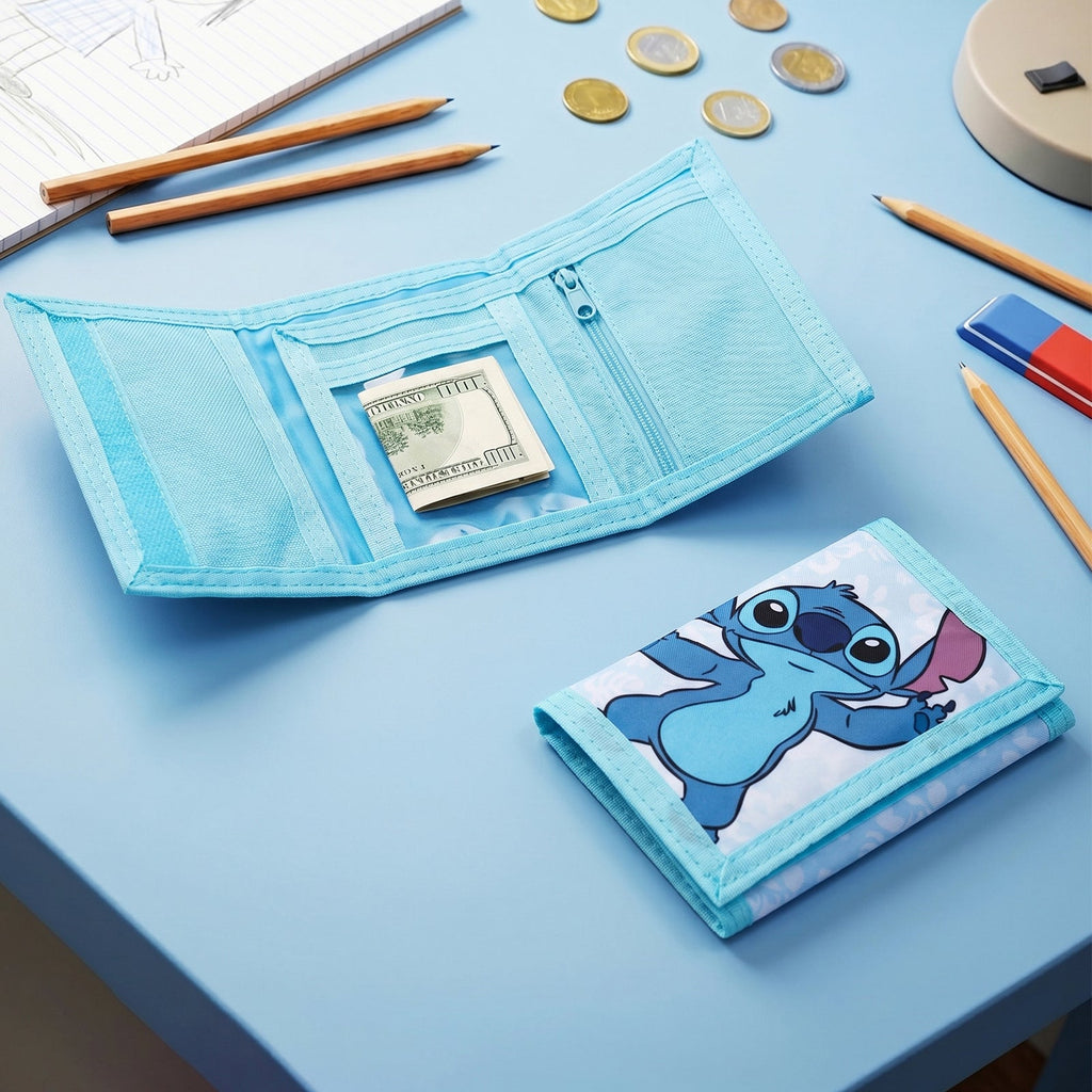 Disney Stitch Trifold Wallet for Kids